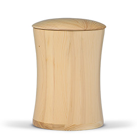 Kiefer Natur Gedrechselt, Hohlform - Holz-Urne von Heiso