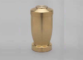 Beliebte Urne als Erinnerungsstück aus Messing. Die vergoldete Urne eignet sich als sog. Memory-Urne und ist auch als Miniurne bekannt.